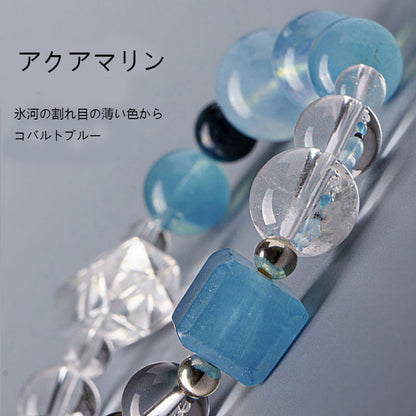 ナチュラルホワイトクリスタルの2色コーデ