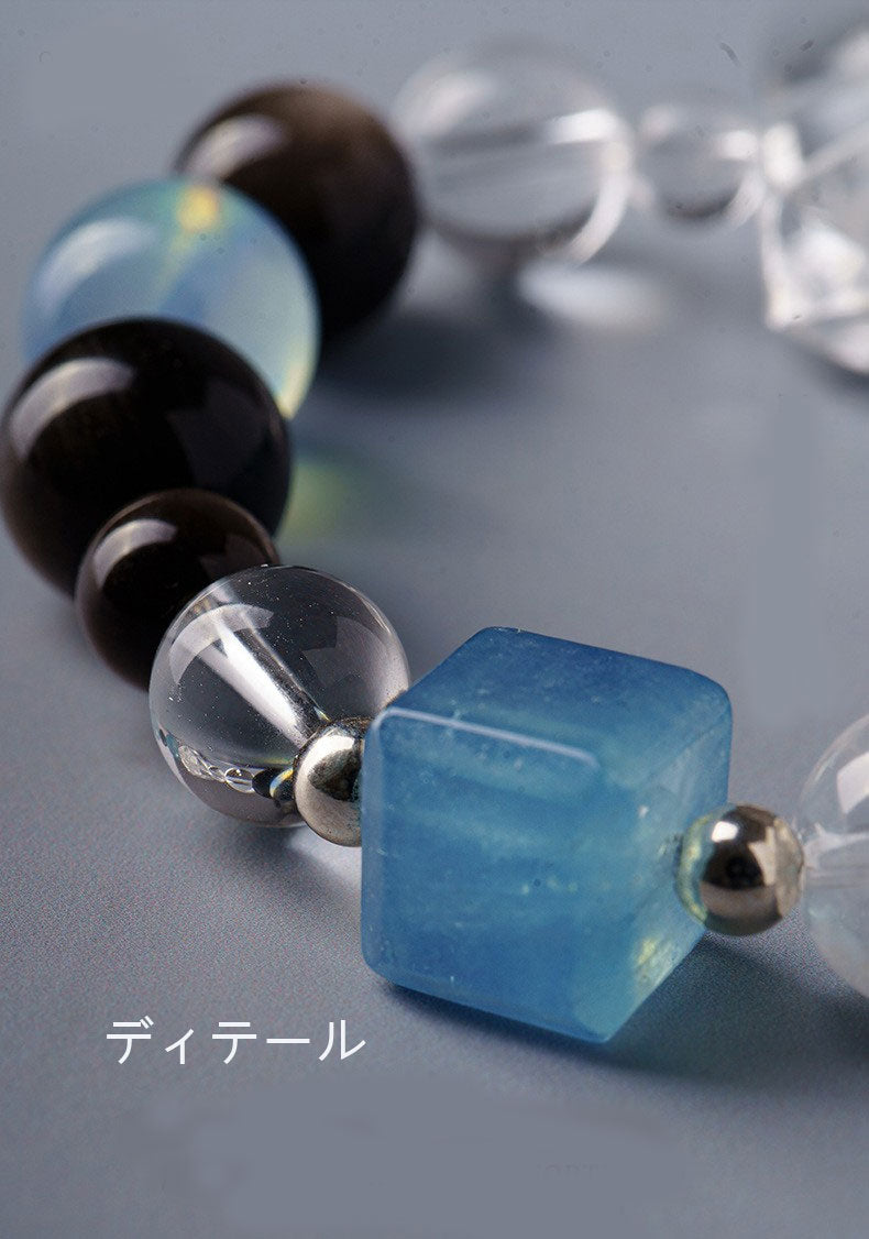 ナチュラルホワイトクリスタルの2色コーデ