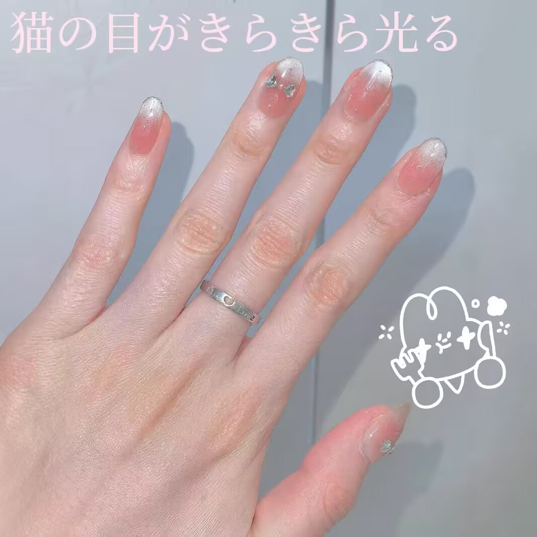 初恋の女神蝶結びチークキャッツアイ優しくてかわいい楕円形の身につけてい