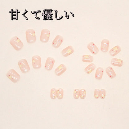 甘い波の点の星を透かしてやさしいins風遊び心遊び心のある短い方円を着け