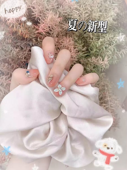 指先生花純手描き氷花猫の目気質高級で清新な感じ甲を着用し