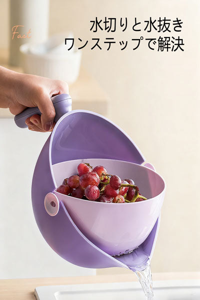 二重層式の洗い鉢水切りラック、インターネットで人気のあるフルーツトレイ、野菜洗いラック、キッチン用の水切りラック。