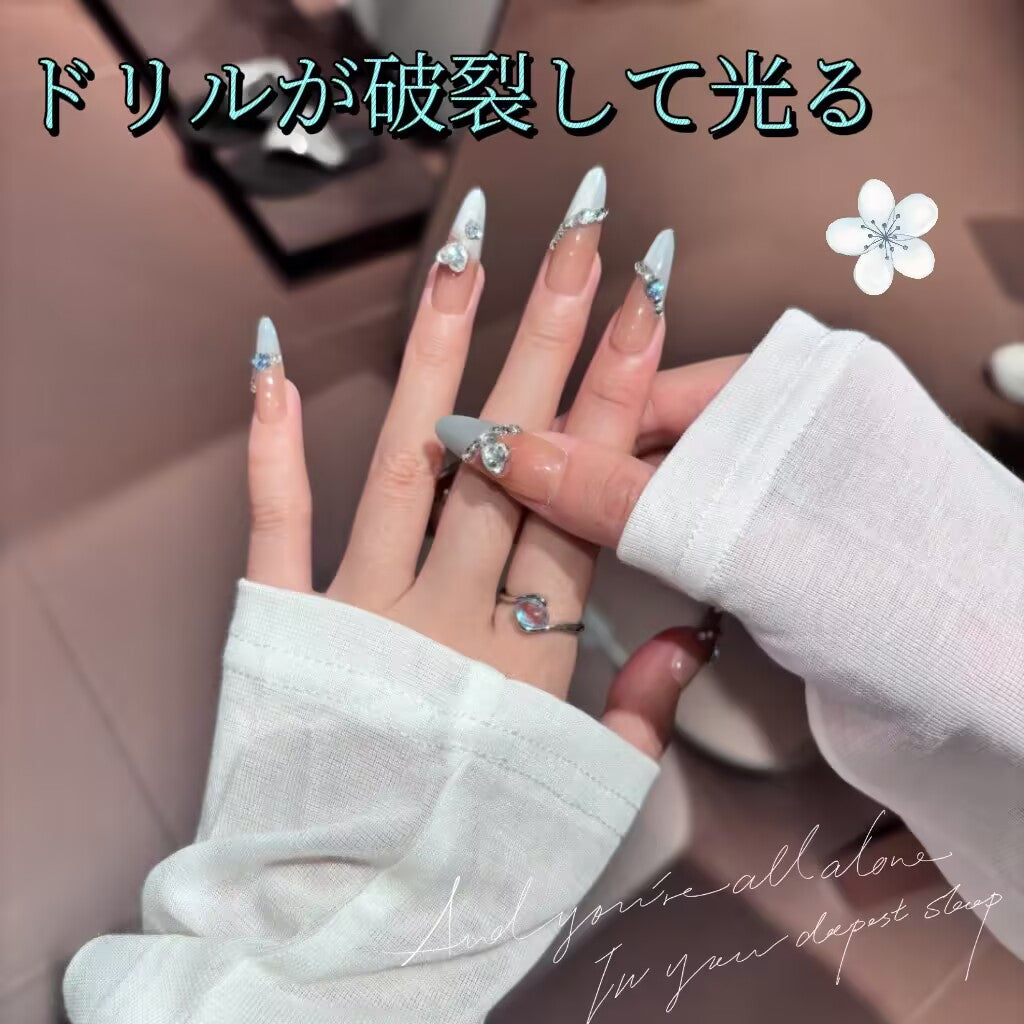 青精霊愛心砕鈷猫眼爆閃さわやかフランス長楕円着用甲