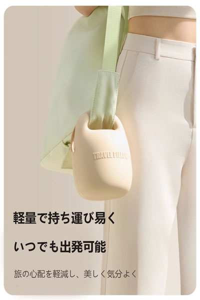 EVERYTHINK スリープホールネックピロー 飛行機やオフィスで使用可能 首保護 U 字型枕 低反発ウレタン ポータブル U 字型枕