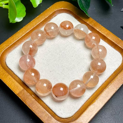 天然赤いゴムの花の1輪のブレスレット