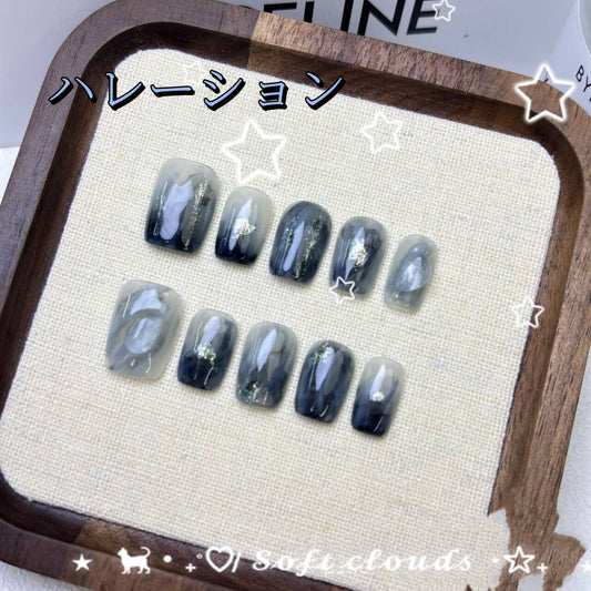 波瀾の手染めで白を出して高級感を出し短い角型のアーマー