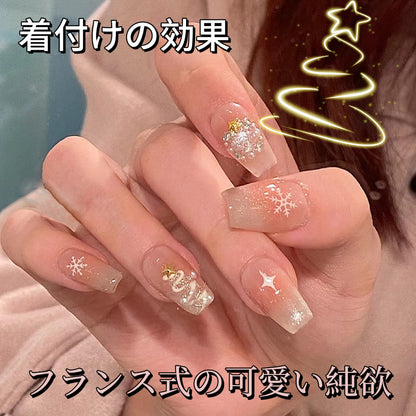 クリスマス・コレクション氷に雪を通し  星飾りの手描き雪  猫の目純粋に欲しますかわいくて甘い甲を身に着け