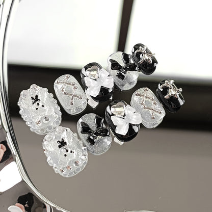 かわいい小熊の蝶ネクタイ小熊の立体装飾純手手描き甘い酷斬新な短い方の甲を着け