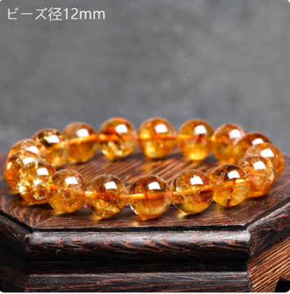 12mm天然黄超七富の晶