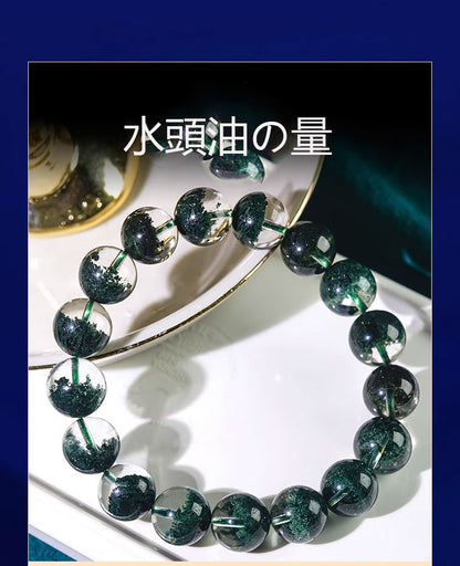 天然ブラジル緑の幽霊の宝盆の手串