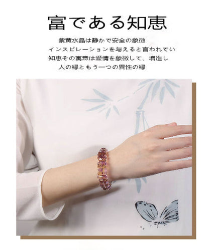 高級水晶  紫黄晶  天然品質