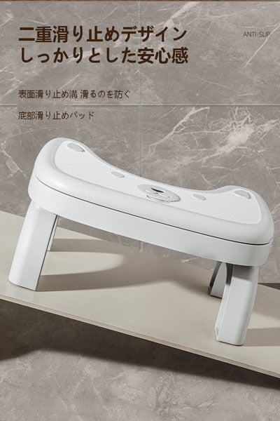 新しいタイプのフットスツール 角度調整可能・滑り止め オフィス用足踏みスツール トイレ・浴室用 便器にフィットする神器 トイレスツール