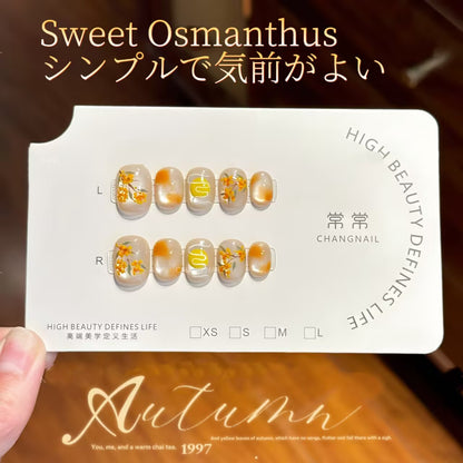 金桂甜醸秋季私語めまい感猫の目きらきら手手描き別格短方円着用甲