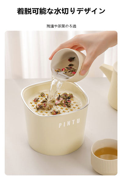 高いデザイン性の卓上ゴミ箱 オフィス用フタなし分別ゴミ容器 ミニサイズリビング紙くず入れ 茶葉水切り桶