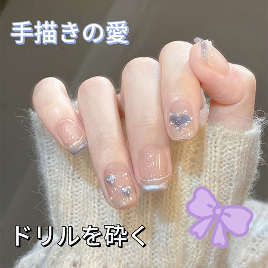 純手制フレンチキャッツアイ愛の高級感クリア砕いたダイヤ装飾アーマーを着用し