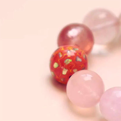 九紫離火天然水晶星光苺晶手串