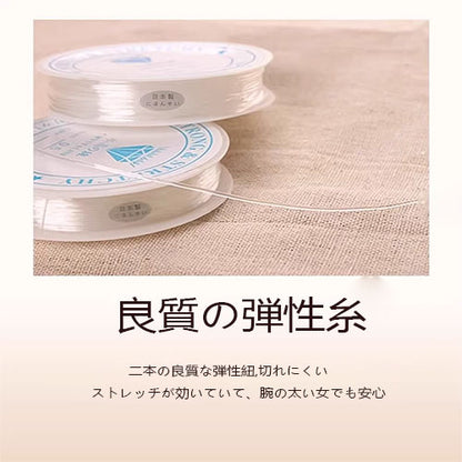 オーストリア白水晶腕輪小金豆細閃精緻天然水晶手串