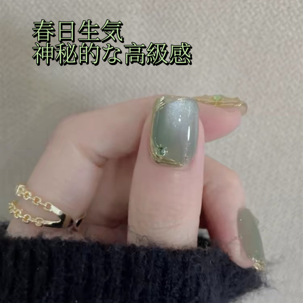 緑の布契拉提葡萄の緑のダイヤのフランス式純手装甲メーカー卸売ネイルチップの高級な気質