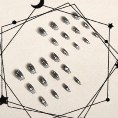 星月系列の暗黒の辣妹は銀色の星辰を染めて甲を着け