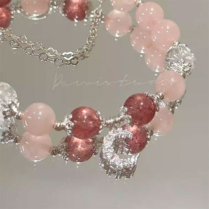 『愛され』天然の粉晶苺晶招桃花