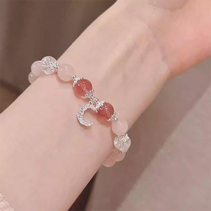 『愛され』天然の粉晶苺晶招桃花