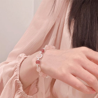 『愛され』天然の粉晶苺晶招桃花