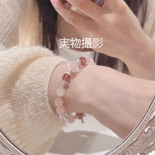 『愛され』天然の粉晶苺晶招桃花