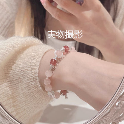 『愛され』天然の粉晶苺晶招桃花