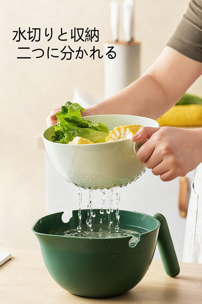 二重層式の洗い鉢水切りラック、インターネットで人気のあるフルーツトレイ、野菜洗いラック、キッチン用の水切りラック。