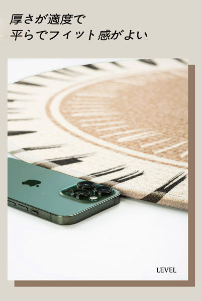 高級感のアーチ型コンピューターチェア用フロアマット 化粧台の椅子用足元マット 書斎用ゲーミングチェア・回転椅子・机の下のカーペット