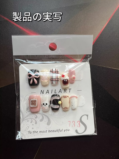 ドーパミン可愛い風立体ピンチゴム短い台形のデイリーウエア