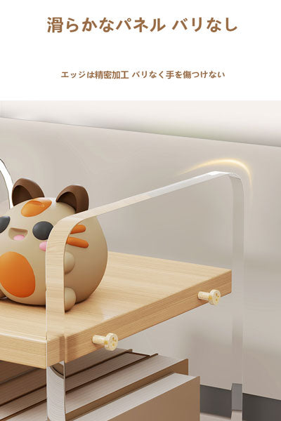 卓上収納棚 アクリル オフィスデスク用カップ収納ラック オフィスワークスペース用収納棚 テーブルトップ用茶杯収納ラック