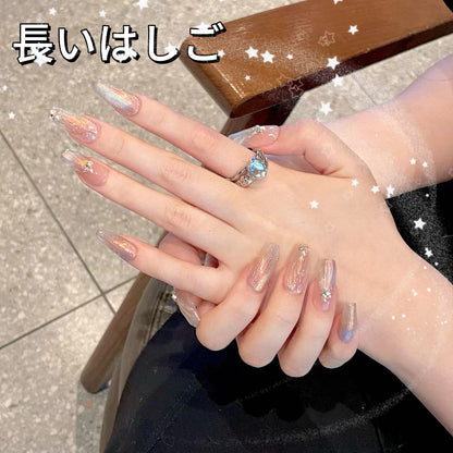 【人魚微夢】蔷薇真珠飾夢幻可愛純欲神秘高級感着用甲