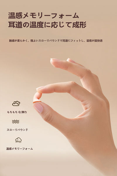 ジョイルーム 防音消音睡眠用耳栓 耳に優しい 快適睡眠専用