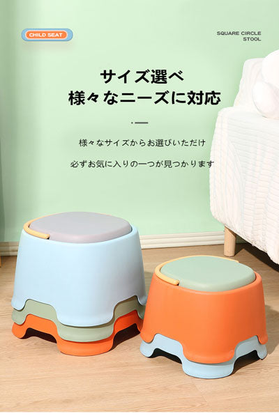 提手付き厚手プラスチックスツール 家庭用大人向け リビング・ダイニングチェア 滑り止めベンチ 浴室・コーヒーテーブル用小さなスツール 补充说明