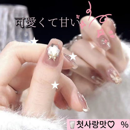 復古のウサギ金の砕いた真珠を手で作る純粋な欲甘い甲を着用し