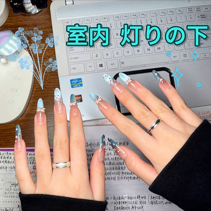 氷透海塩純欲猫目爆閃高級藍色のさわやかな海辺の甲を身に着け