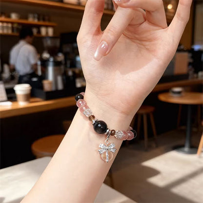 天然の白水体の苺晶の手串軽奢銀曜月光