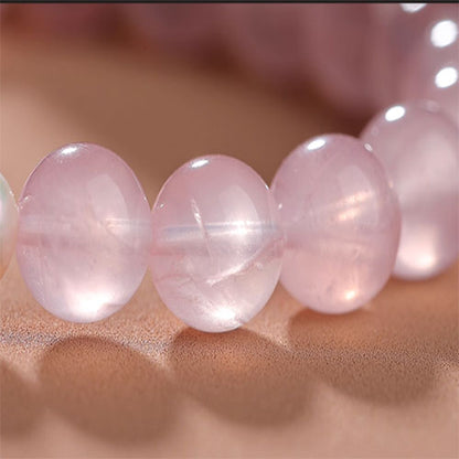 ピンククリスタルの手串高級感が巡り巡ってきますムーンストーン真珠のブレスレット