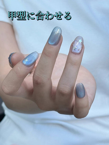 透き通った海の気質猫の目の爆閃高級な神秘感顕白夏サイダーのようにさわやかな短い方円を身に着け