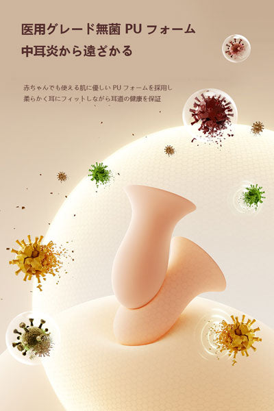 ジョイルーム 防音消音睡眠用耳栓 耳に優しい 快適睡眠専用