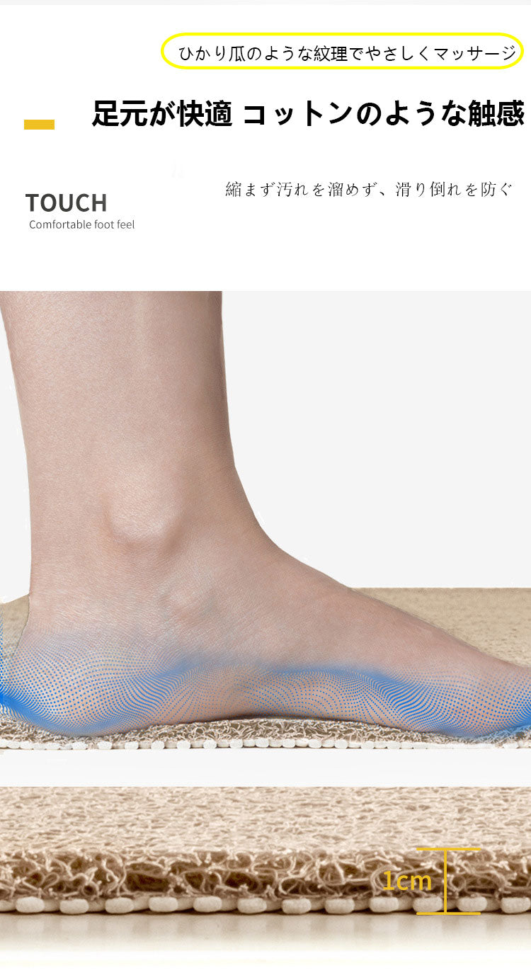 トイレ・浴室・シャワールーム多用途 滑り止め地マット 糸巻きまたはひかり瓜調 足元用