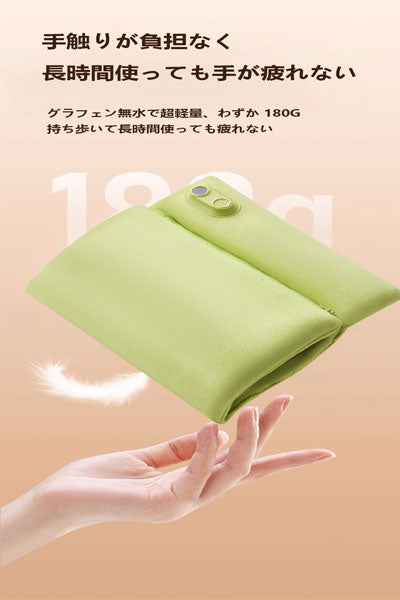 グラフェン無水ハンドウォーマー USB 充電式 ミニ可愛い オフィス・家庭・学校用 内蔵バッテリー付き