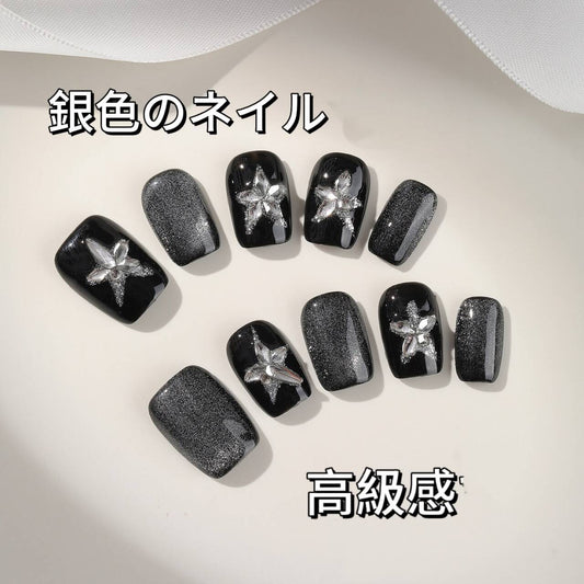 黒い星爆闪白装束ネール甘い酷高級顕白纯手作りの服装の甲の学生が短い項