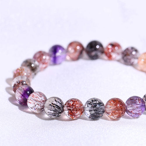 彼岸花水晶腕輪手串