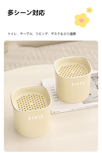 高いデザイン性の卓上ゴミ箱 オフィス用フタなし分別ゴミ容器 ミニサイズリビング紙くず入れ 茶葉水切り桶