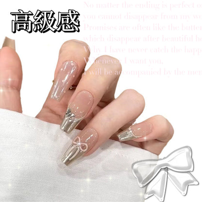 蝶のリボンのドットが手で描きます甘くて軽やかなフレンチドレス