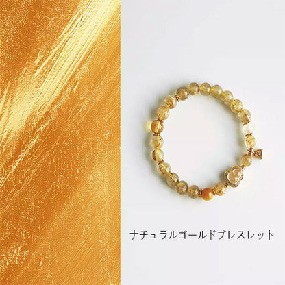 天然の金の髪の晶の腕輪の贈り物の女性の招き招き手串黄水晶