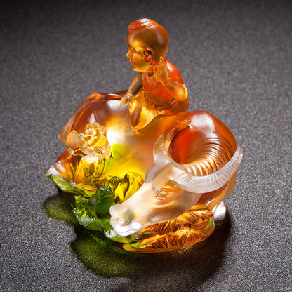 古法琉璃の十二支置物