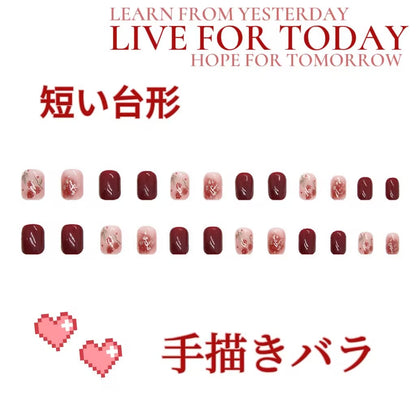 ローズゴールドの雰囲気を感じますローズカラー氷透着用甲